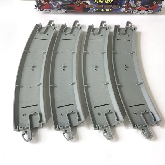 Star Trek Train Lt Uhura Dome Passenger Car With Curved Track Hawthorne Village - Picture 10 of 13